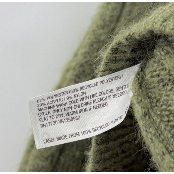 Wild Fable Ribbed Green Cropped Sweater Tank‎ Top Blouse Sz L  Boho Festival - Picture 5 of 7